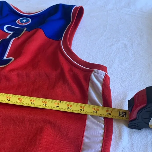 And1 Puerto Rico Basketball Jersey - Red, Blue, and White - Picture 9 of 9